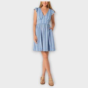 NWT PEYTON & PARKER FLUTTER SLEEVE A-LINE DRESS (2XL)
